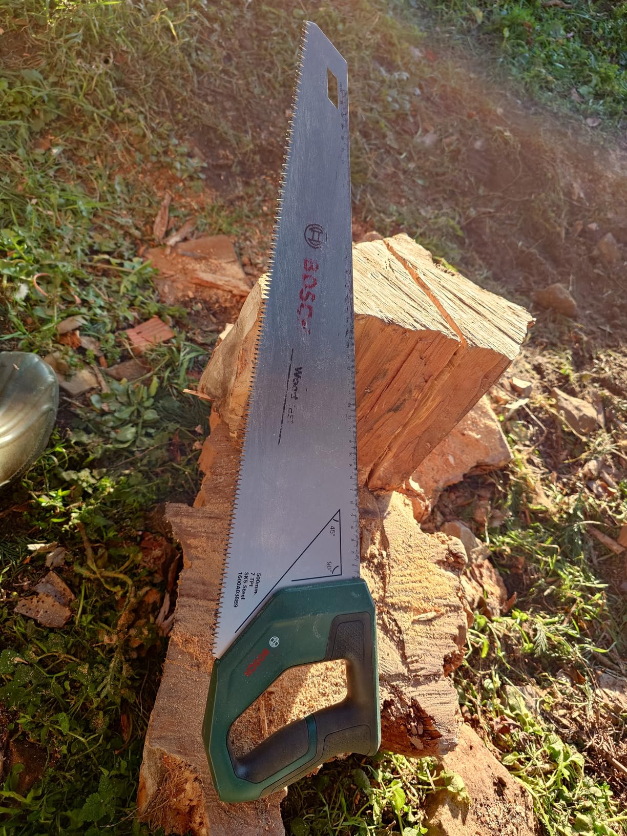 Bosch Sega a Mano 500mm SK5 7TPI con Scala 40cm