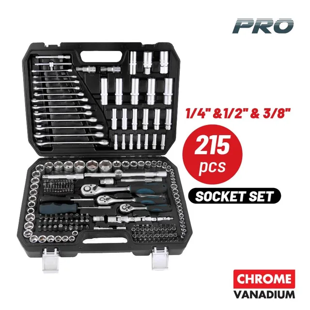 Bormann Pro BHT5220 set bussole 215 pezzi CrV