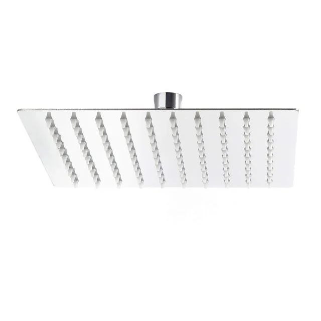 Wiltec Soffione Doccia Quadrato 40x40 cm Effetto Pioggia Inox