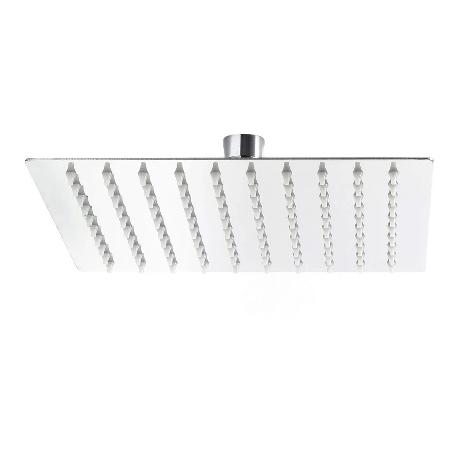Wiltec Soffione Doccia Quadrato 40x40 cm Effetto Pioggia Inox