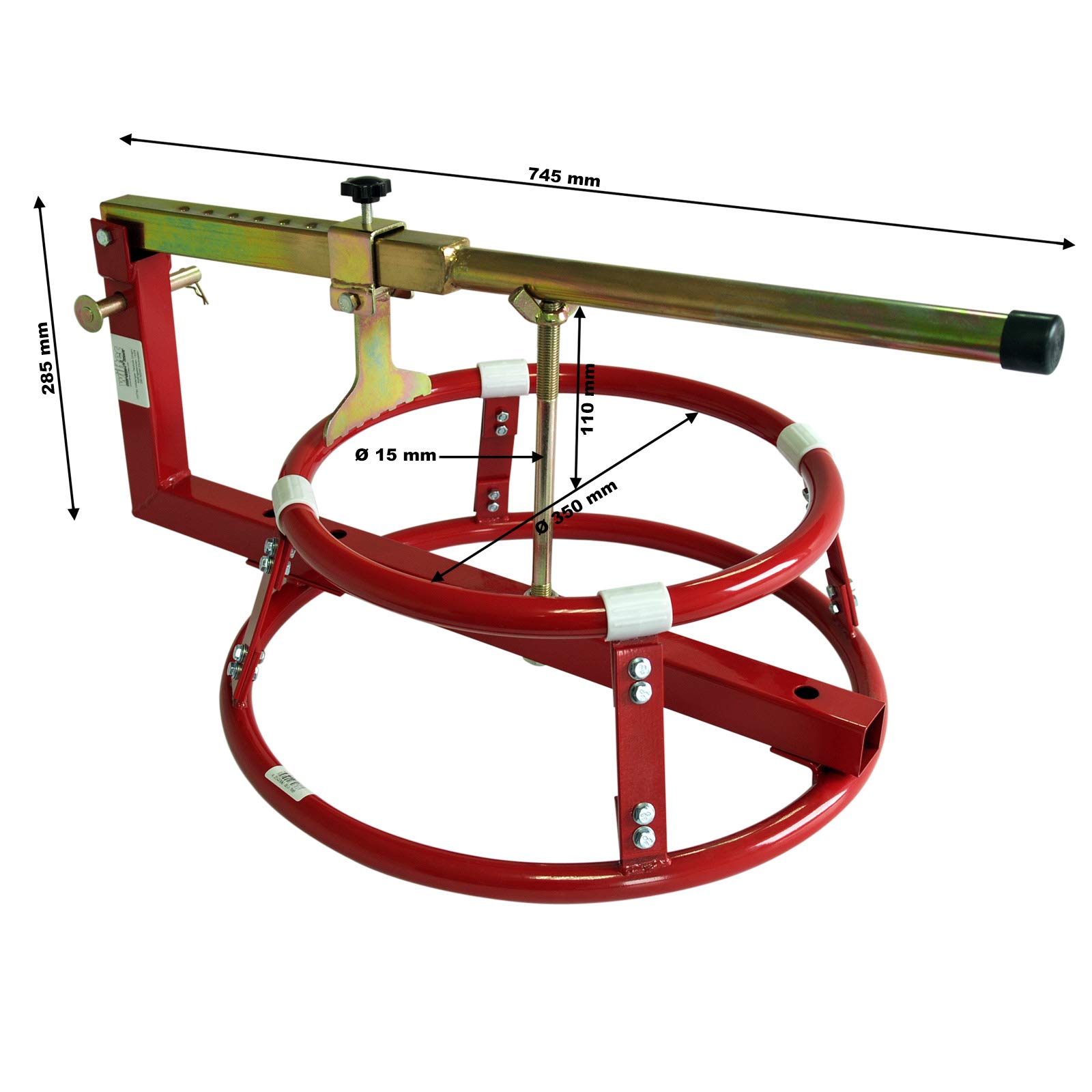 Wiltec smontagomme moto 17-21 pollici manuale acciaio