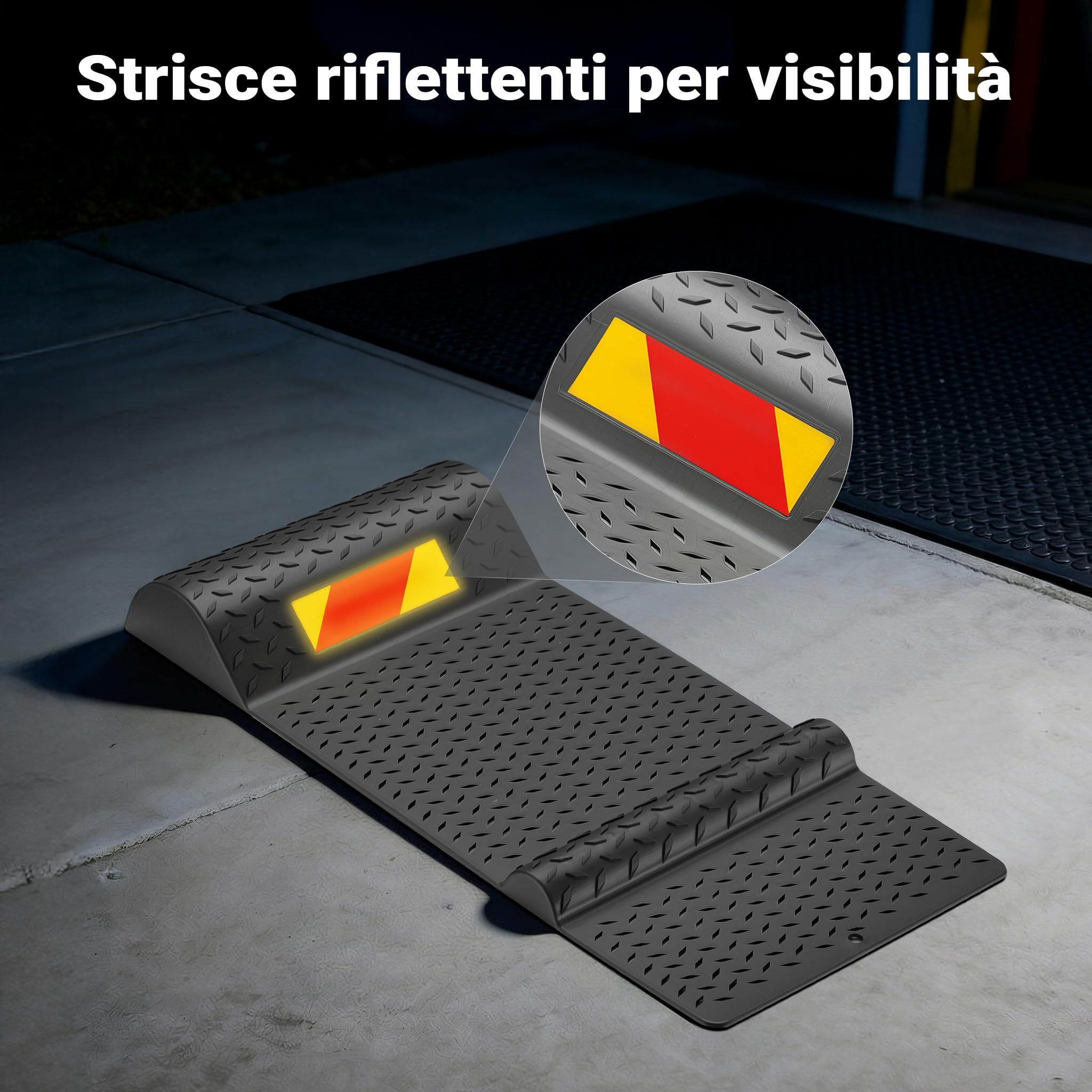 Wiltec Fermaruota Autoadesivo 52,8 cm 2 pezzi