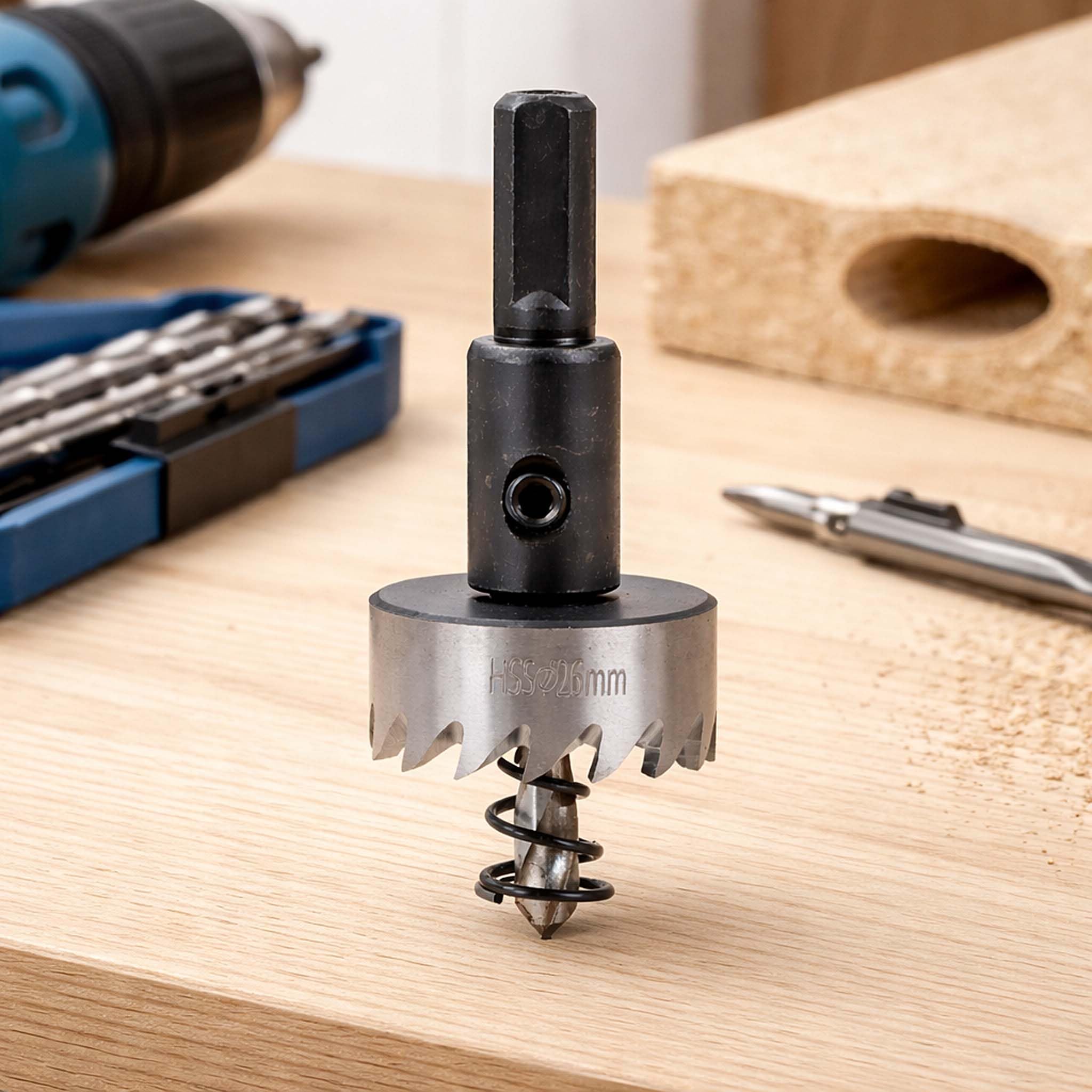 Wiltec fresa a tazza HSS 26mm trapano acciaio