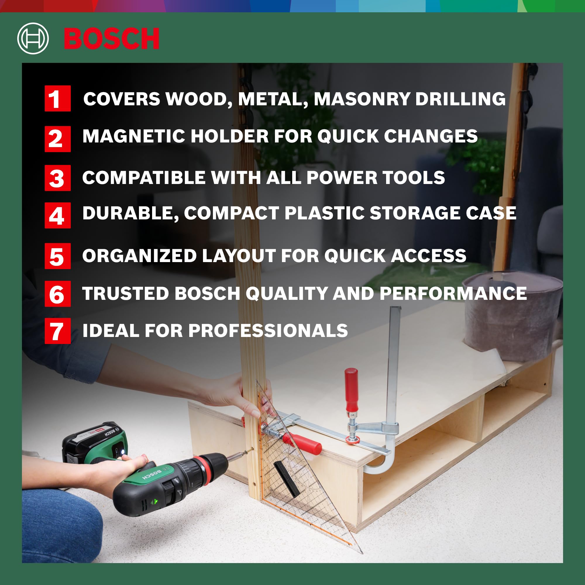 Bosch X-Line 34 pezzi set punte e bit titanio