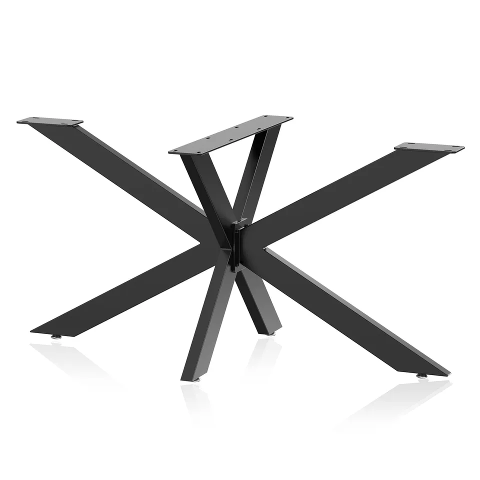 Wiltec XPOtool Telaio Tavolo Ragno Acciaio Nero 150cm