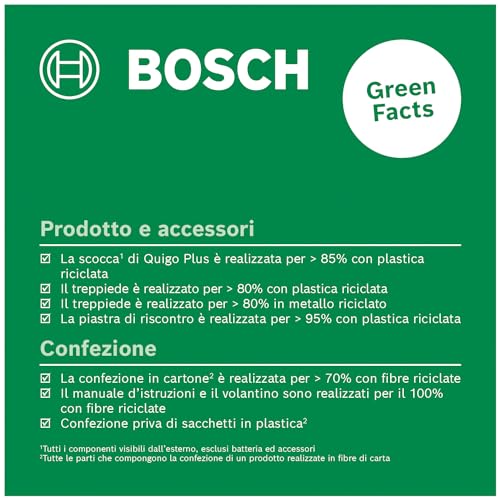 Bosch Quigo Plus Livella Laser a Croce con Treppiede
