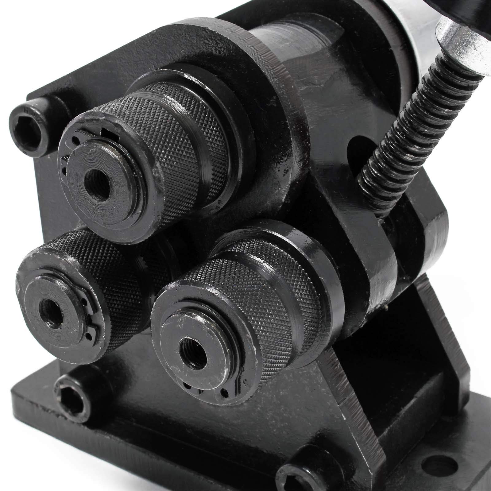 Wiltec Piegatrice rulli manuale acciaio raggio 70 mm