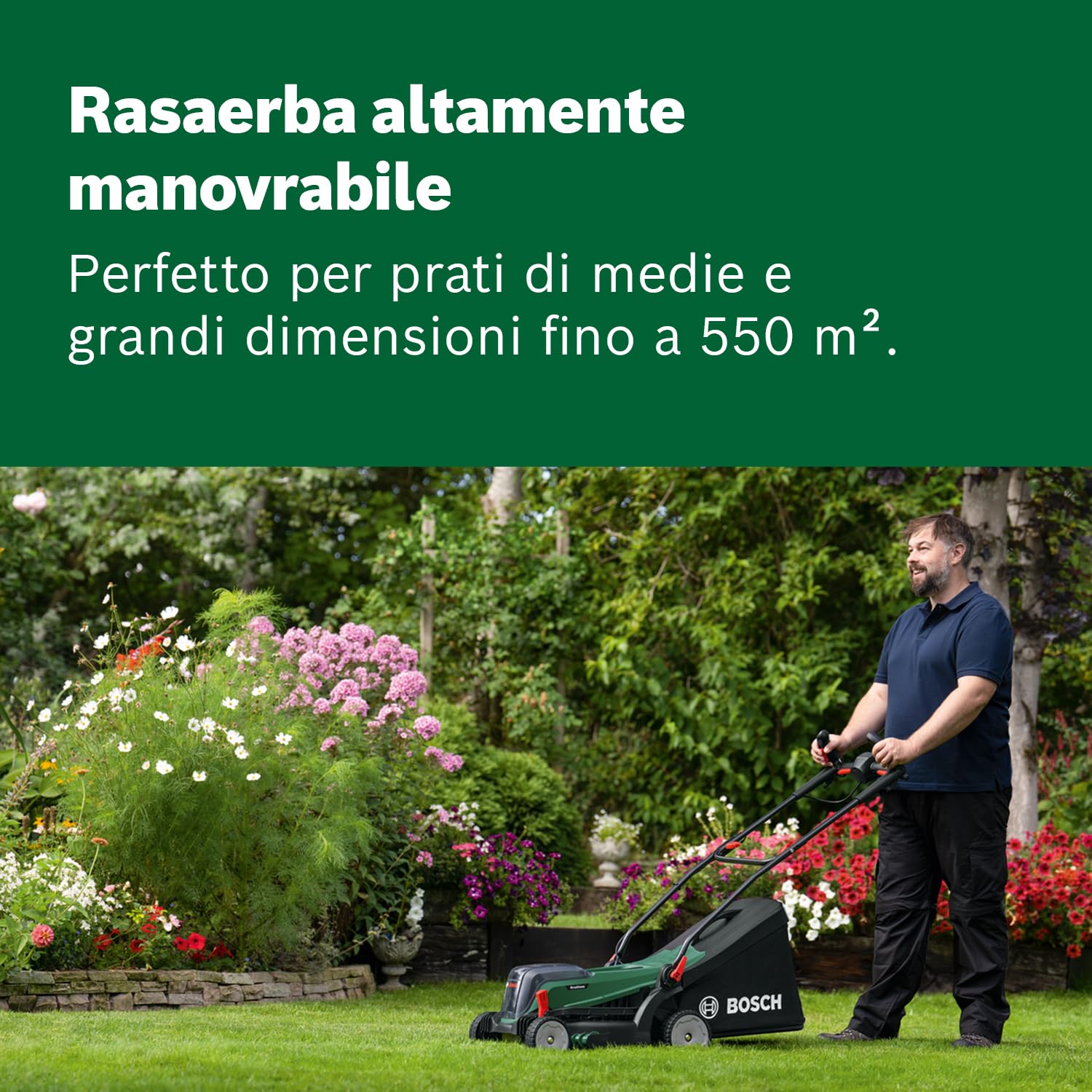 Bosch UniversalRotak 2x18V-37-550 tagliaerba batteria 2x4,0 Ah