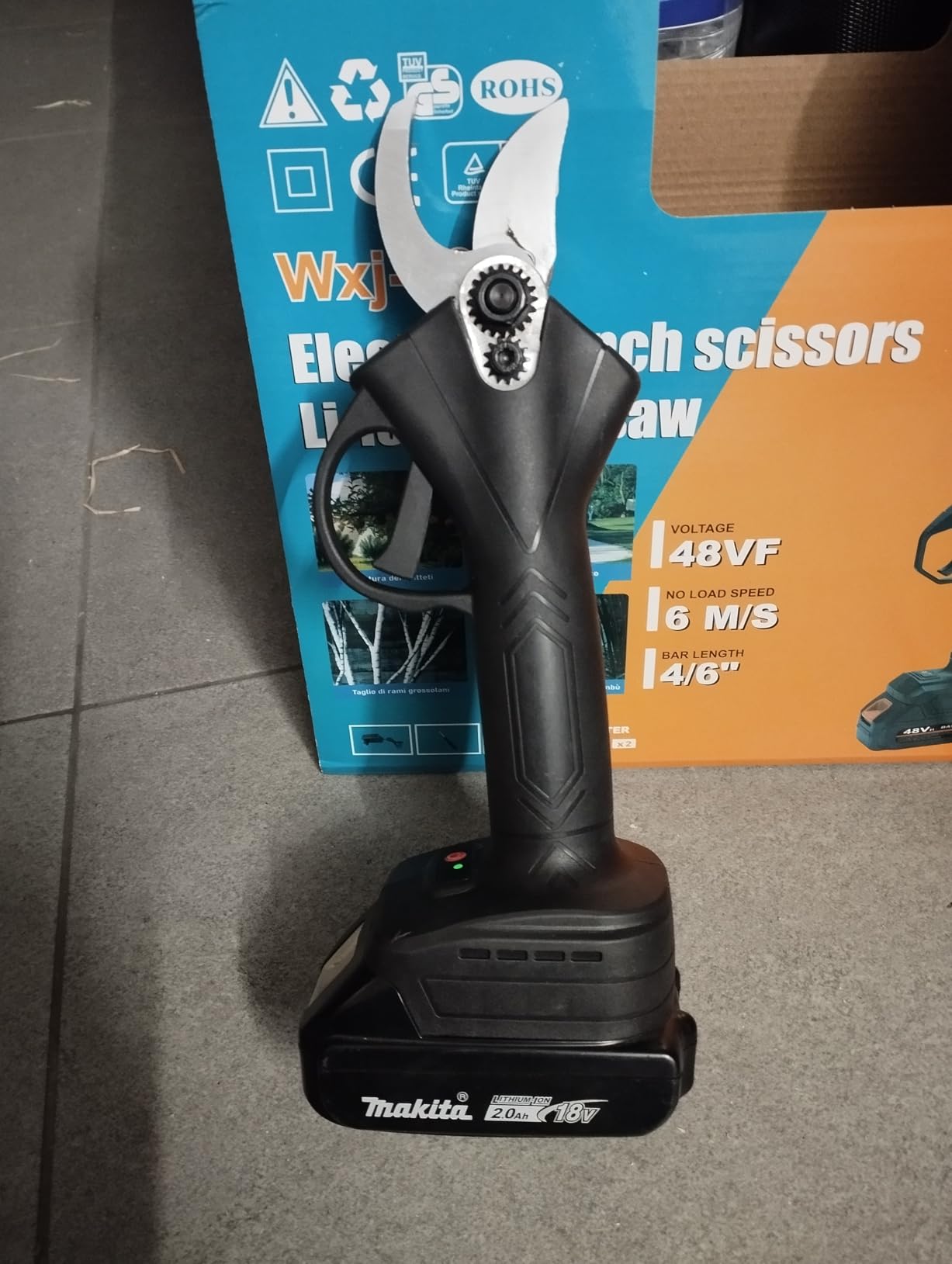 De Rosa Shop kit potatura a batteria 36V forbici + motosega