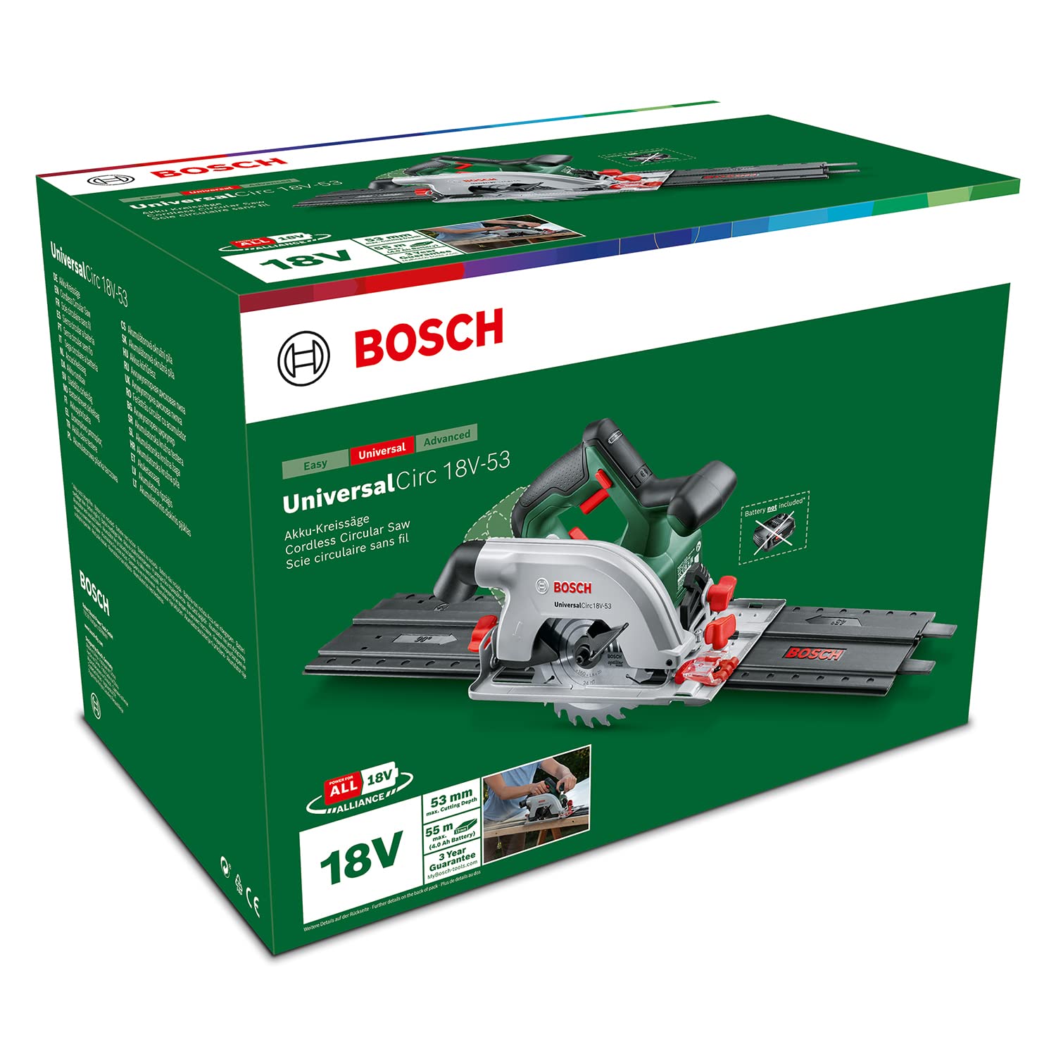 Bosch UniversalCirc 18V-53 sega circolare a batteria 53mm