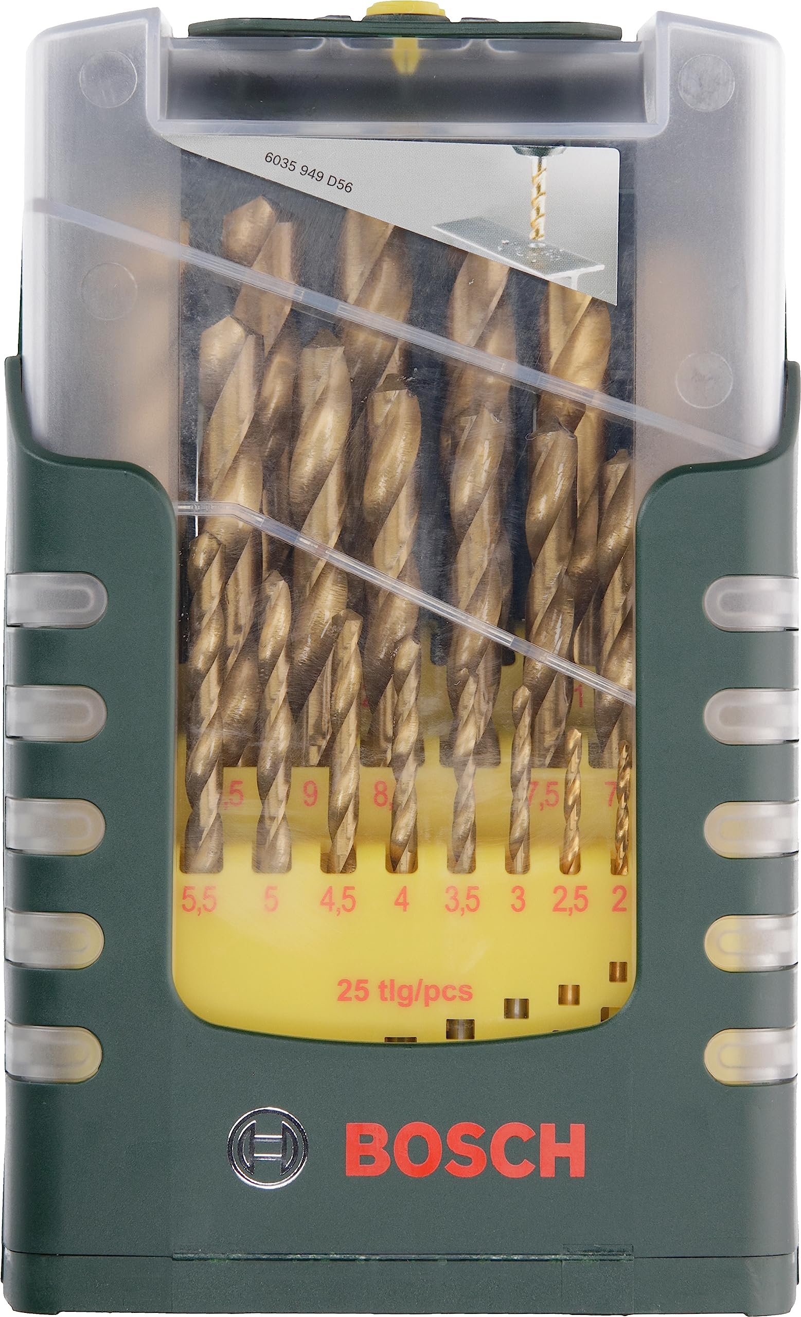 Bosch 2607017154 Set 25 punte metallo HSS-TIN 1-13 mm