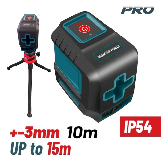 Bormann Cross Red Line Livella Laser 15m con Treppiede