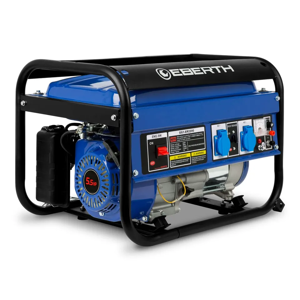 EBERTH Generatore Corrente 2200W Benzina AVR 15L