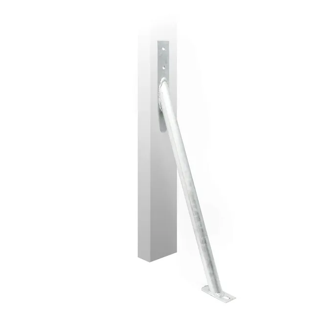 Wiltec Staffa Fissaggio Recinzione Acciaio Zincato 65 cm
