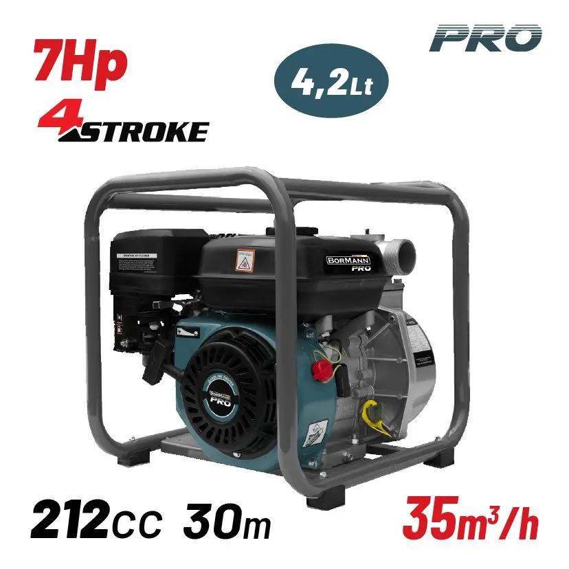 Bormann Pro BGB1052 Motopompa Benzina 2" 212cc 35m³/h