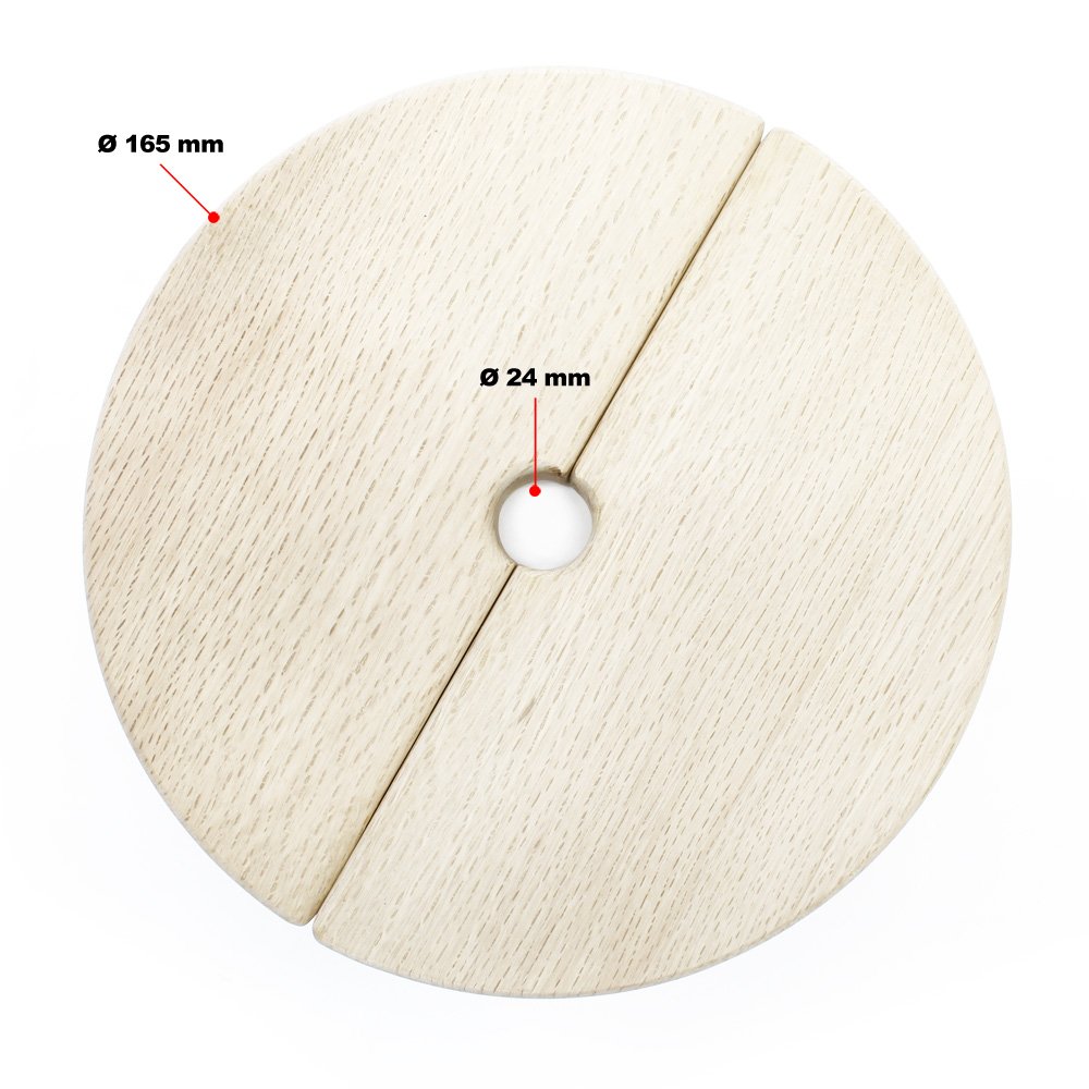 Wiltec Coperchio Legno Ricambio Pressa 6L 2 pezzi