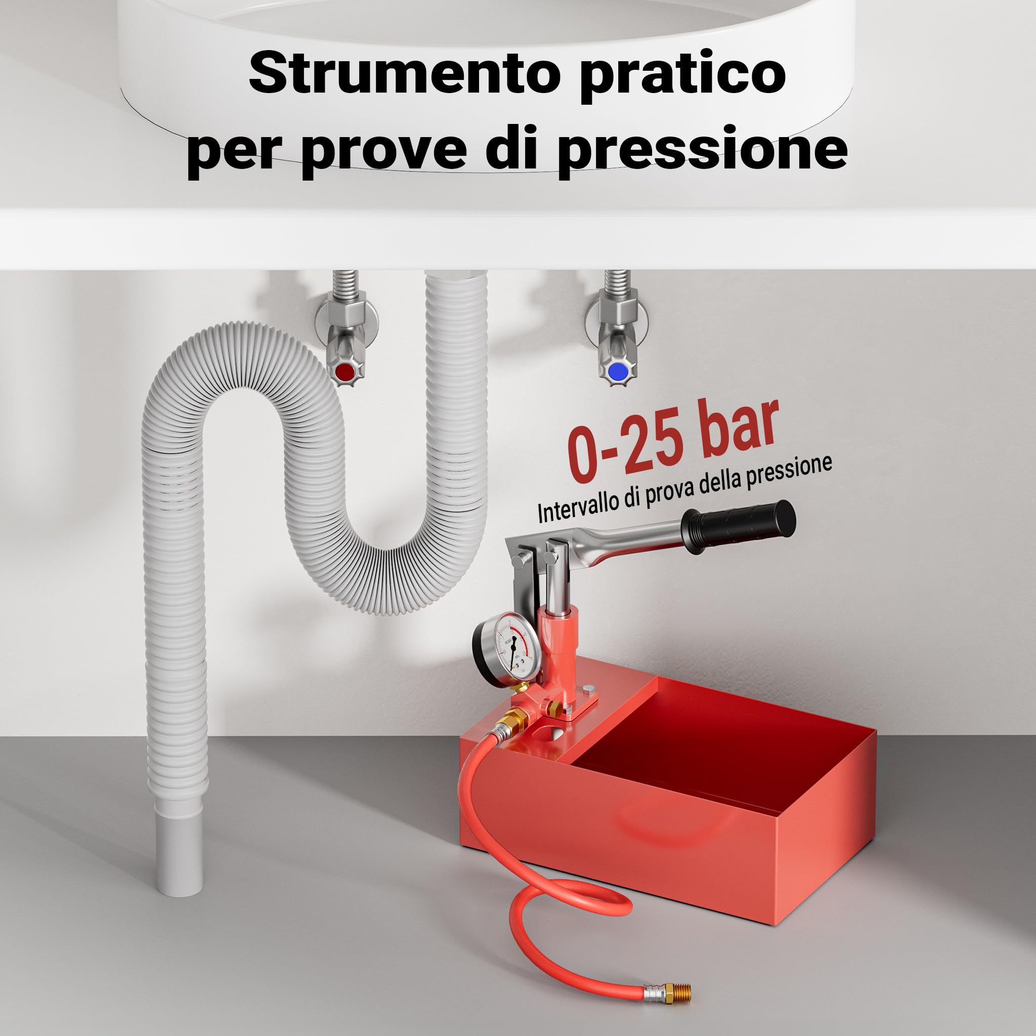 Wiltec Pompa Riempimento e Collaudo 25 Bar Manuale