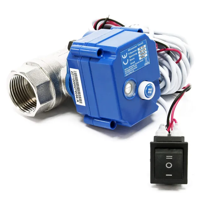 Wiltec Valvola Sfera Camper 12V 25 mm Sblocco Emergenza