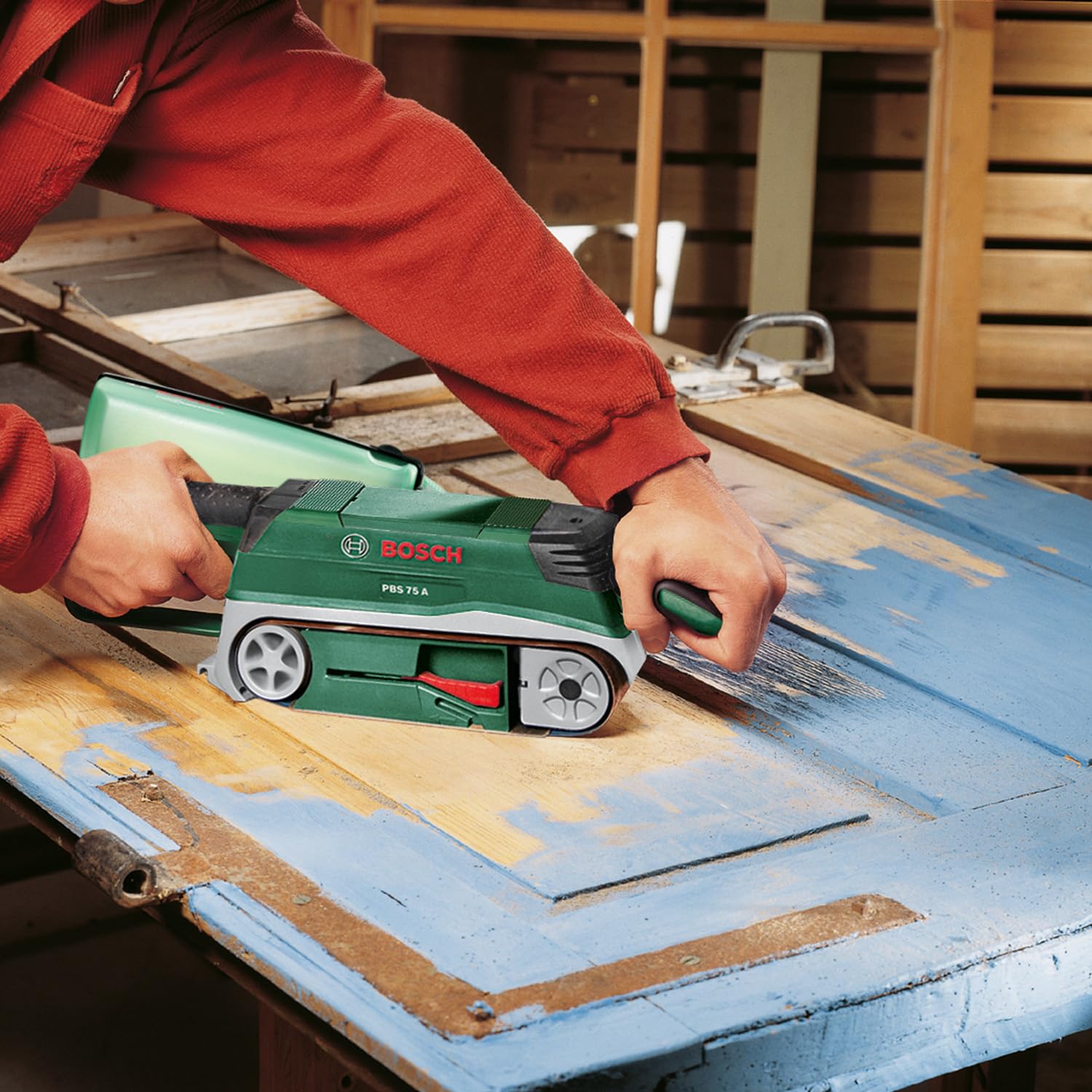 Bosch PSB 75 A Levigatrice a nastro 710 W 75 mm