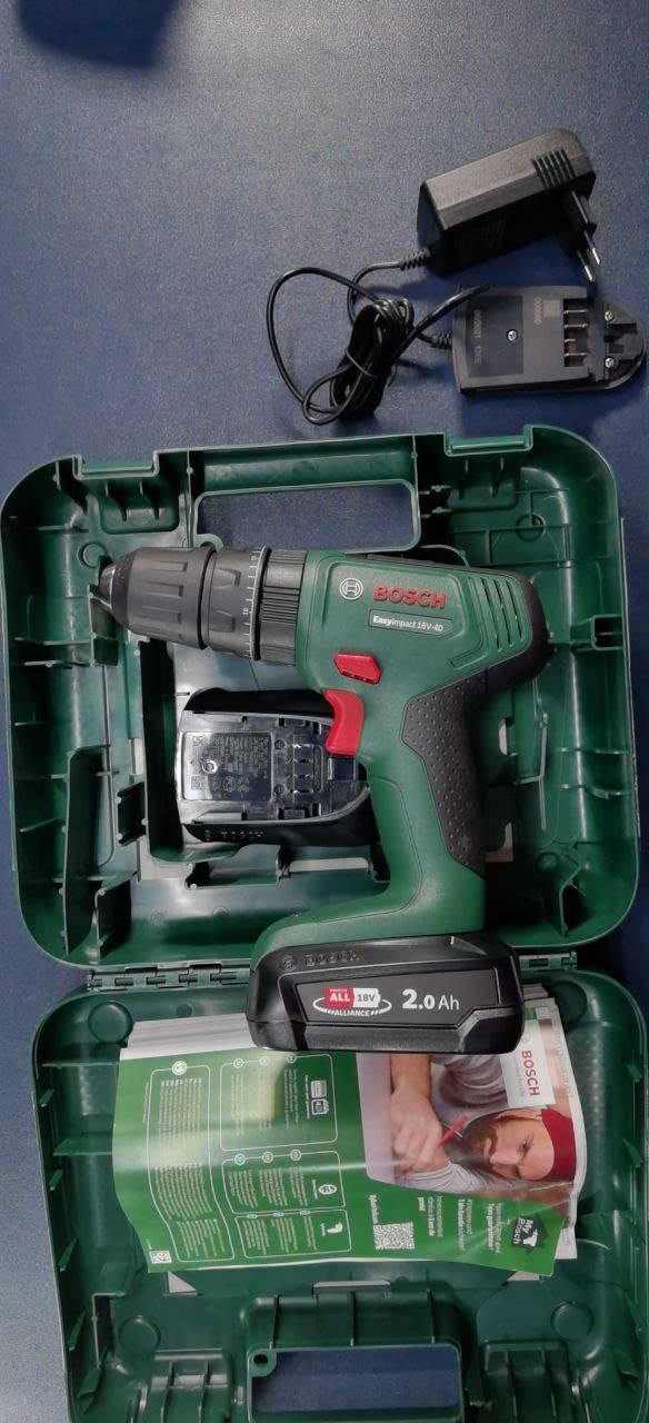 Bosch EasyImpact 18V-40 trapano con 2 batterie 2,0 Ah