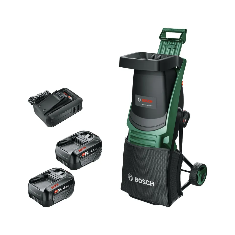 Bosch UniversalShredder 2x18V-25 Biotrituratore 25mm 2x4Ah