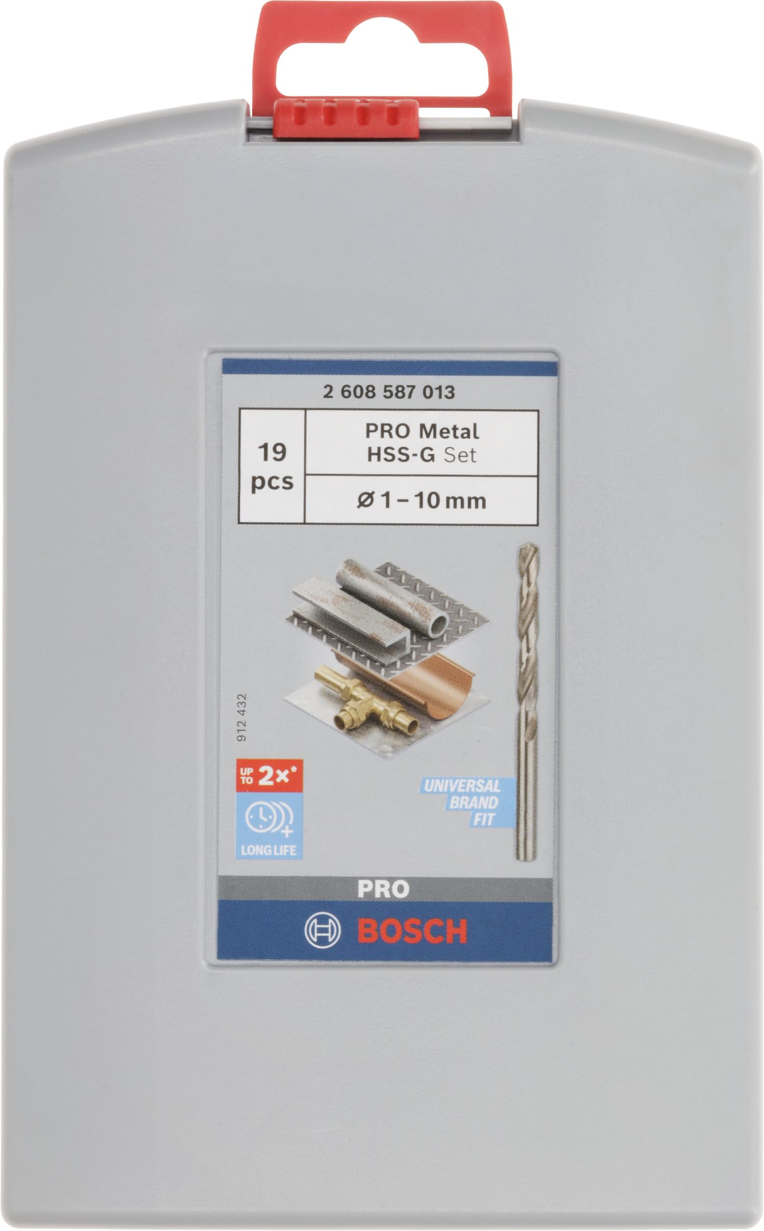 Bosch ProBox punte metallo HSS-G 19 pezzi rettificate