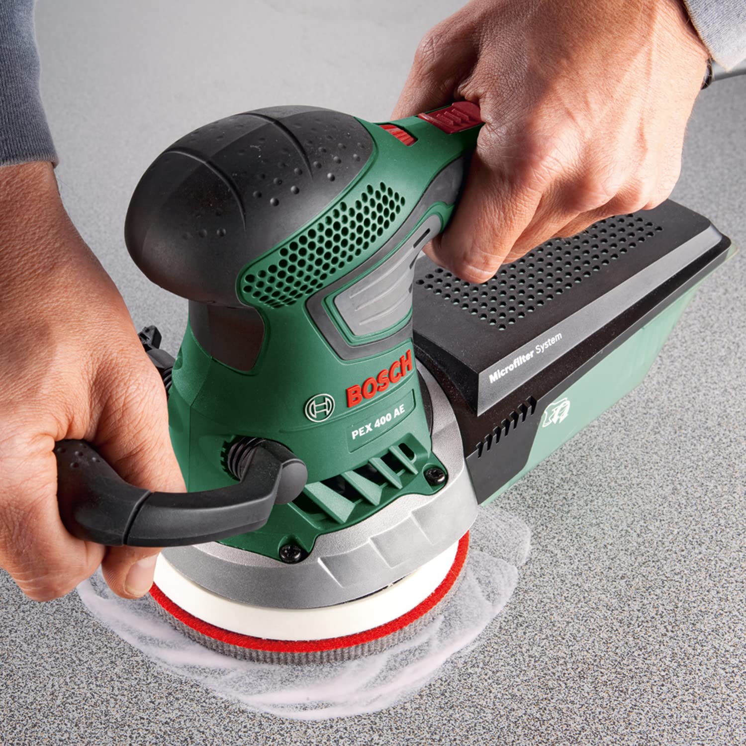 Bosch PEX 400 AE Levigatrice Rotorbitale 370W