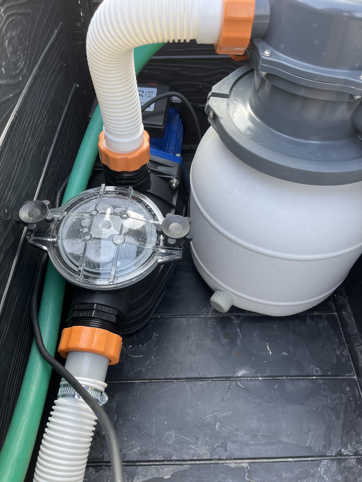 Wiltec Pompa Piscina 13800 l/h 550W con Prefiltro