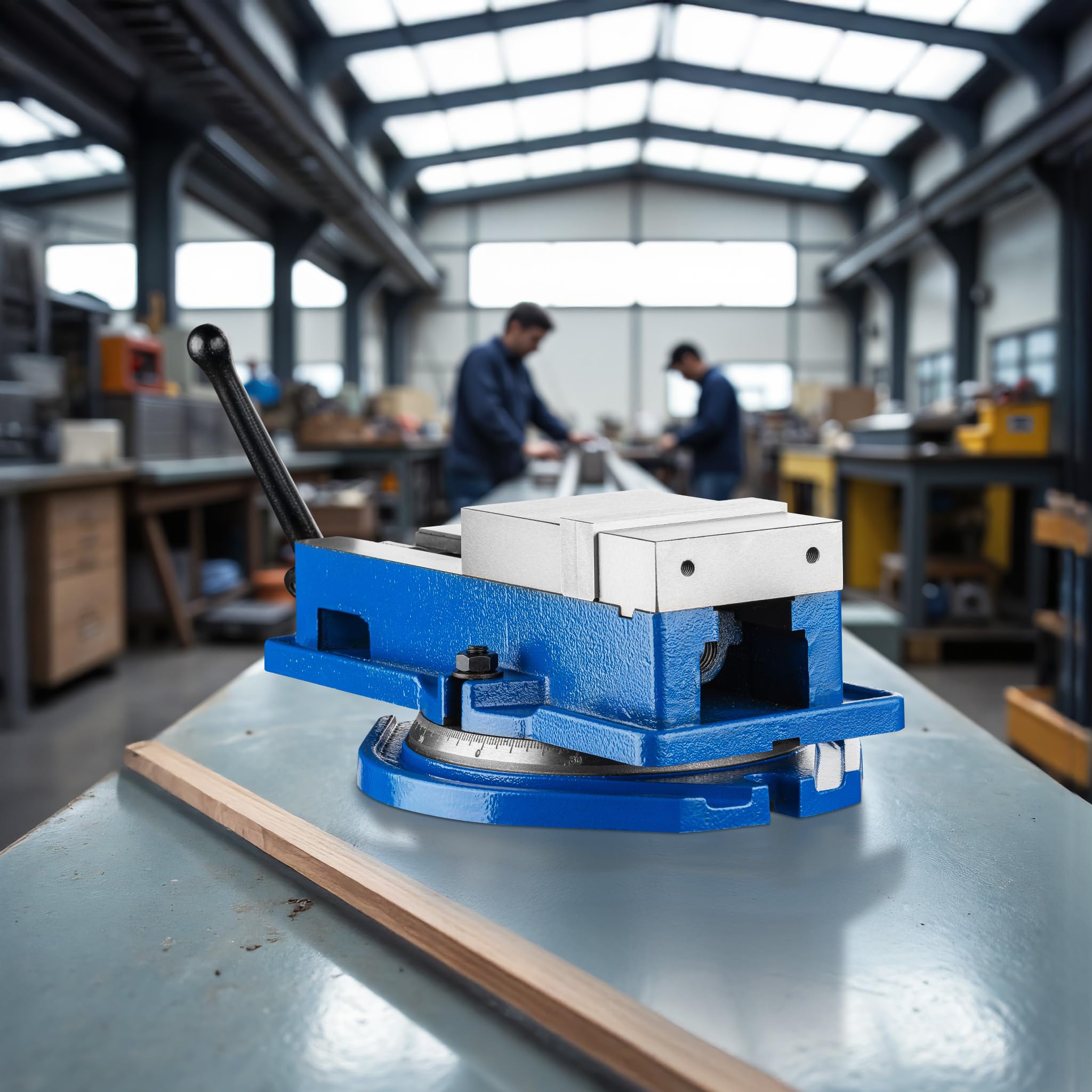 Wiltec Morsa Precisione 100 mm Base Girevole 360°