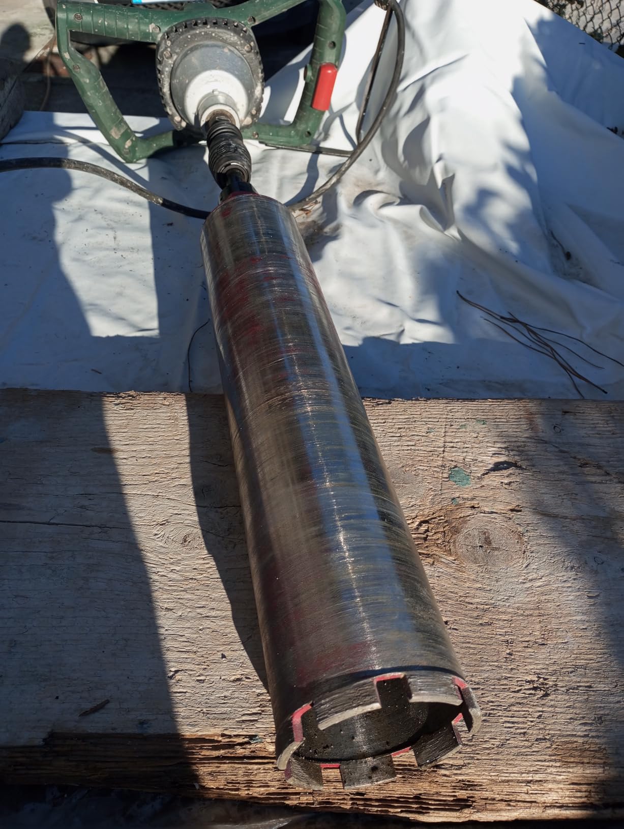 Wiltec Corona Diamantata Ø132 mm Secco Umido Cemento