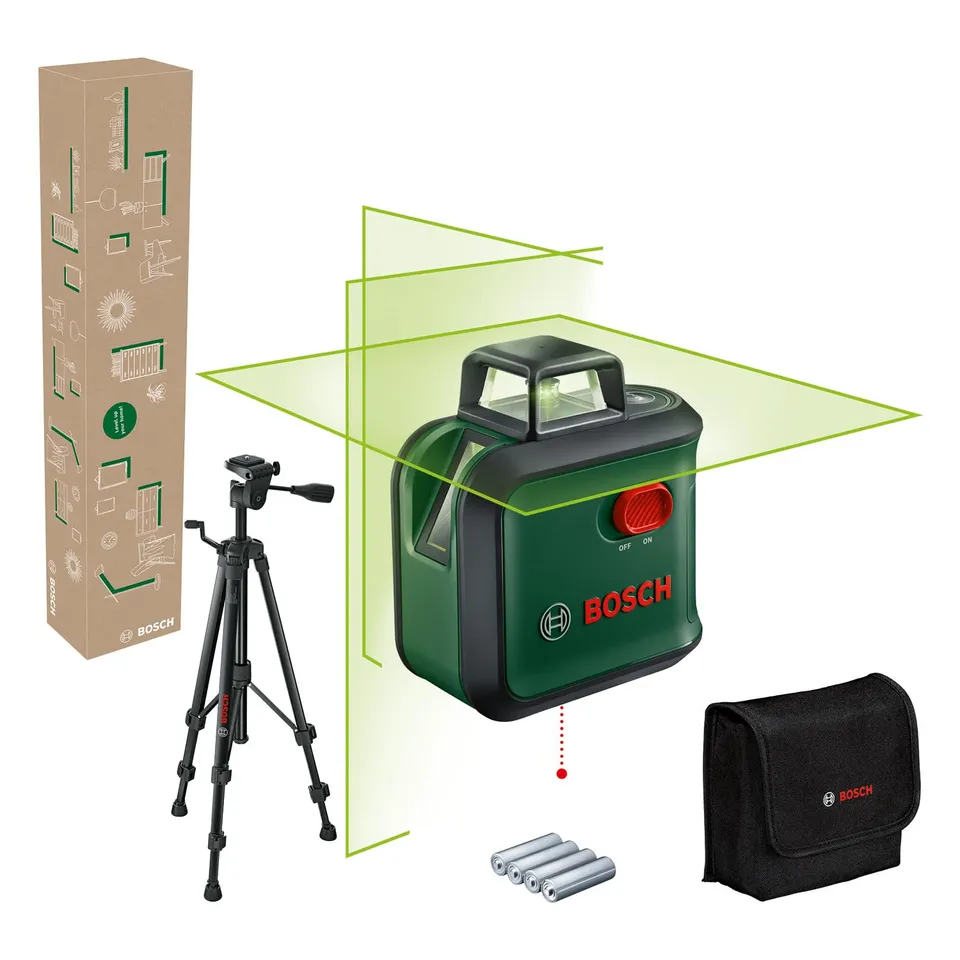 Bosch AdvancedLevel 360 livella laser verde con treppiede