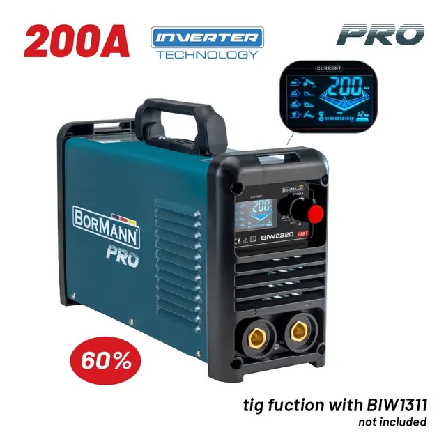 Bormann Pro Efficiency Saldatrice Inverter 200A 230V