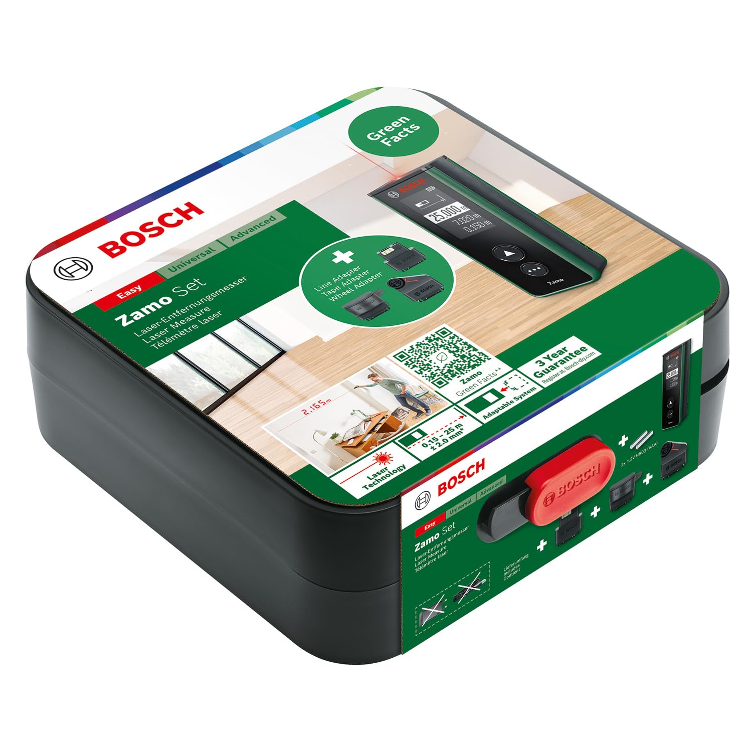 Bosch Zamo 4a generazione distanziometro laser 25 m 3 attacchi