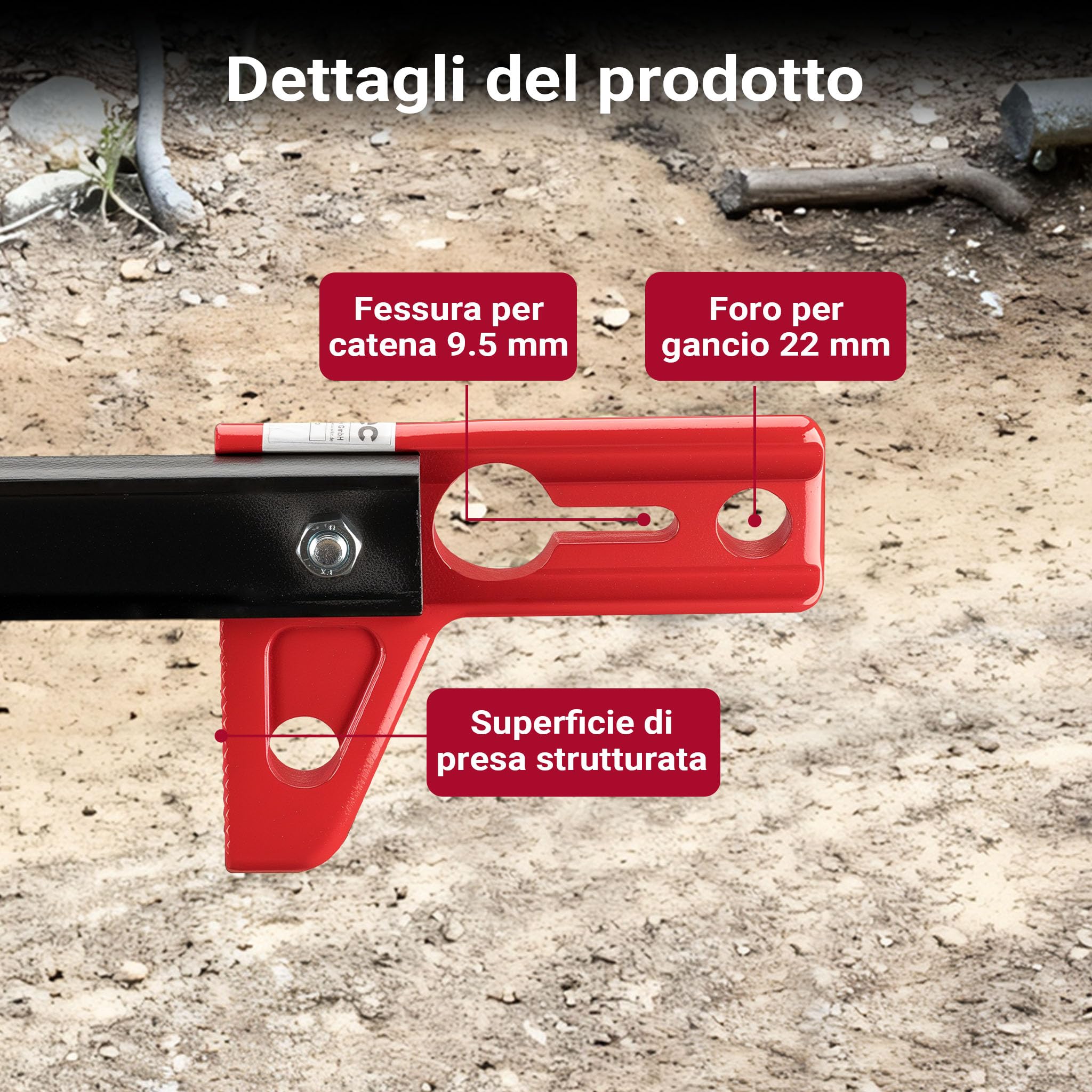 Wiltec Morsetto Superiore per Binda Acciaio con Cava 3/8"