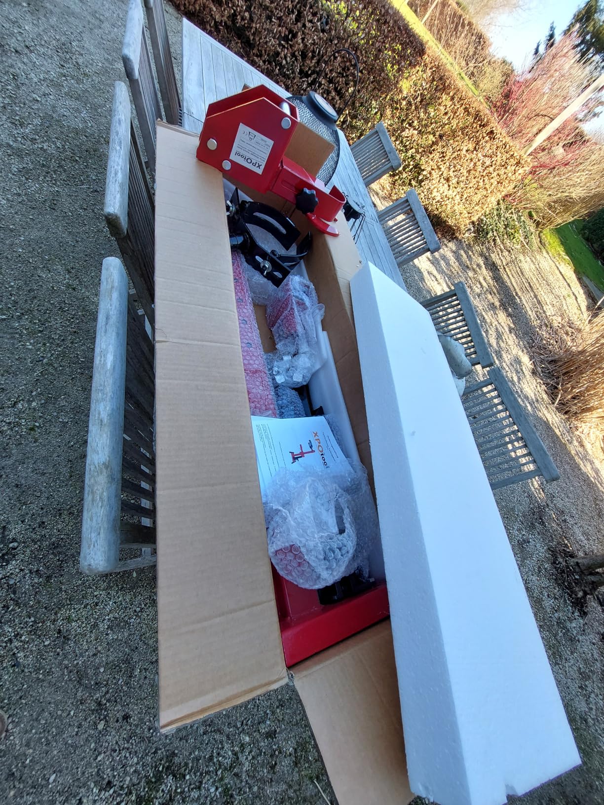 XPOtool Compressore Idraulico Molle 1000 kg con Supporto