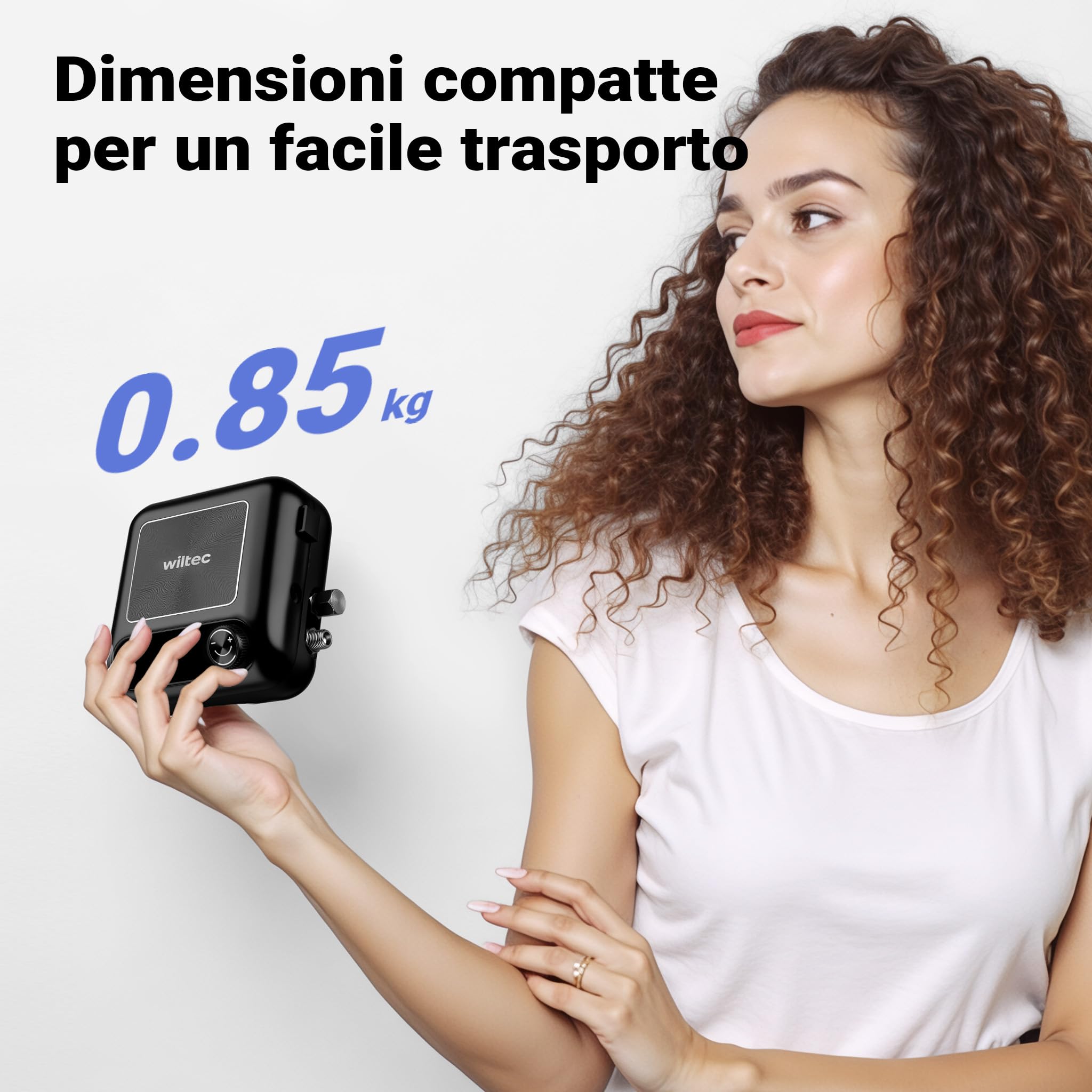 Wiltec HS-A9K aerografo con compressore 12V ugelli 0,2-0,5mm