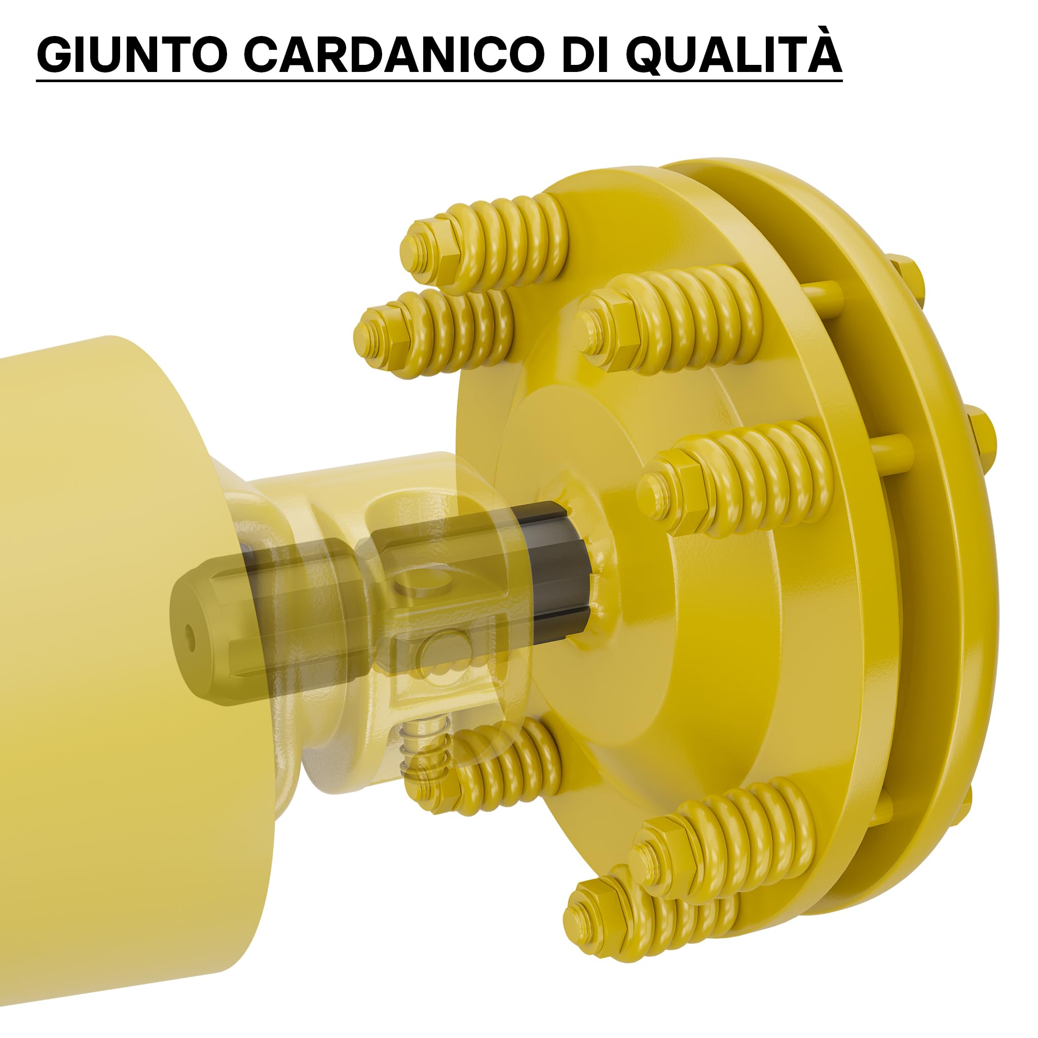 Wiltec Frizione Albero Cardanico 1 3/8" Z6 1200Nm Gialla