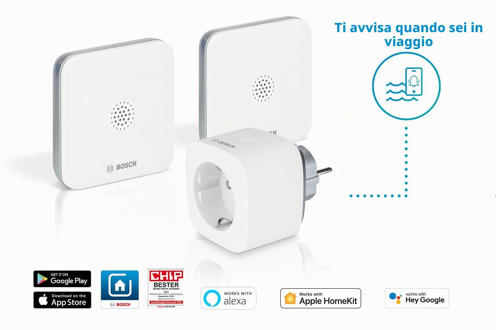 Bosch Smart Home 8750001345 Rilevatore Perdite Acqua Pacchetto