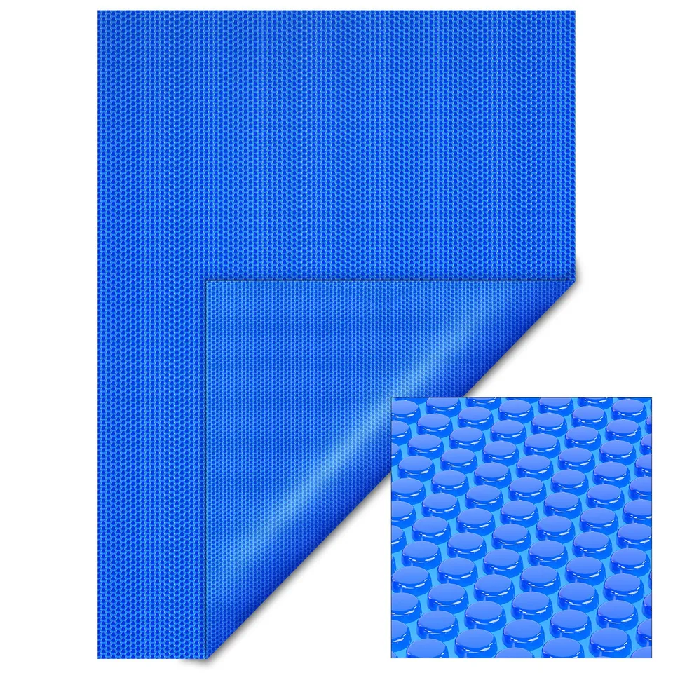 Wiltec copertura piscina isotermica 4x6 m blu bolle 140µ