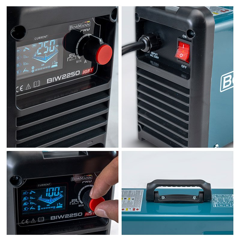Bormann Pro Synergic saldatrice inverter 250A MMA TIG