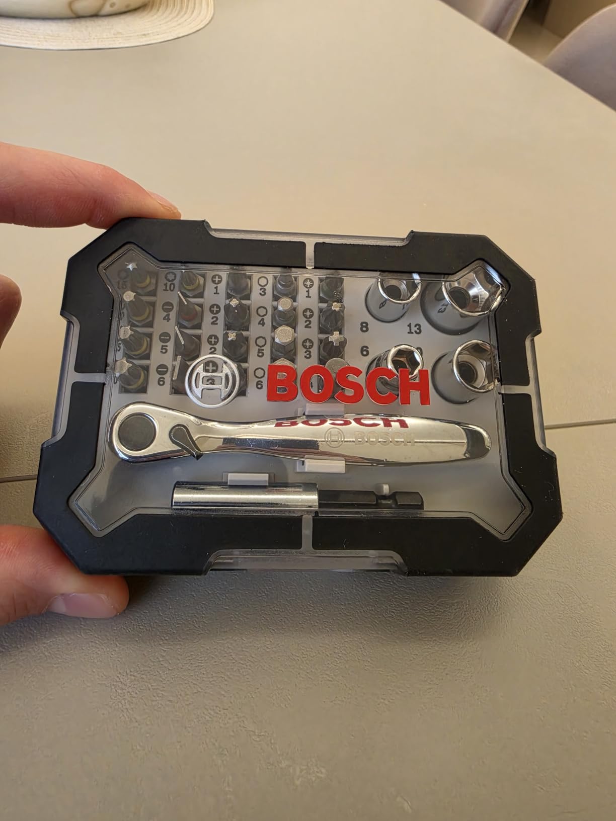 Bosch Set 26 Bit Avvitamento con Cricchetto e Bussole
