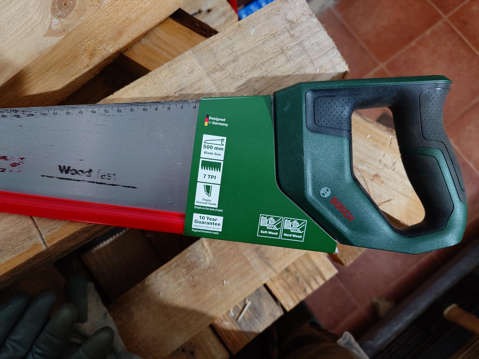 Bosch Sega a Mano 500mm SK5 7TPI con Scala 40cm