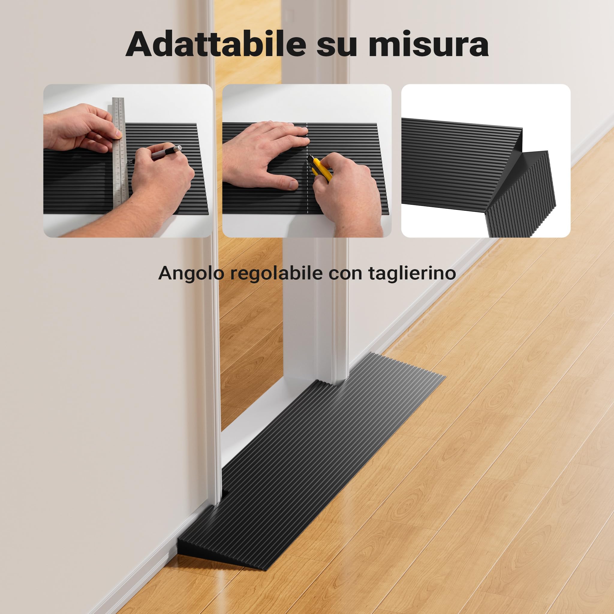Wiltec Rampa Soglie Gomma 35x200x900 mm Antiscivolo