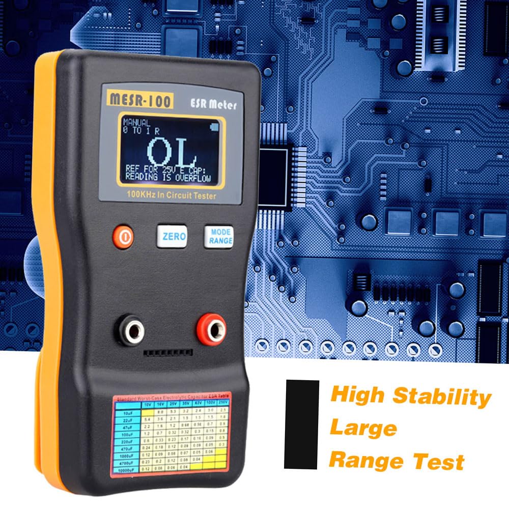 Weytoll MESR-100 V2 tester ESR condensatori 100 kHz clip SMD