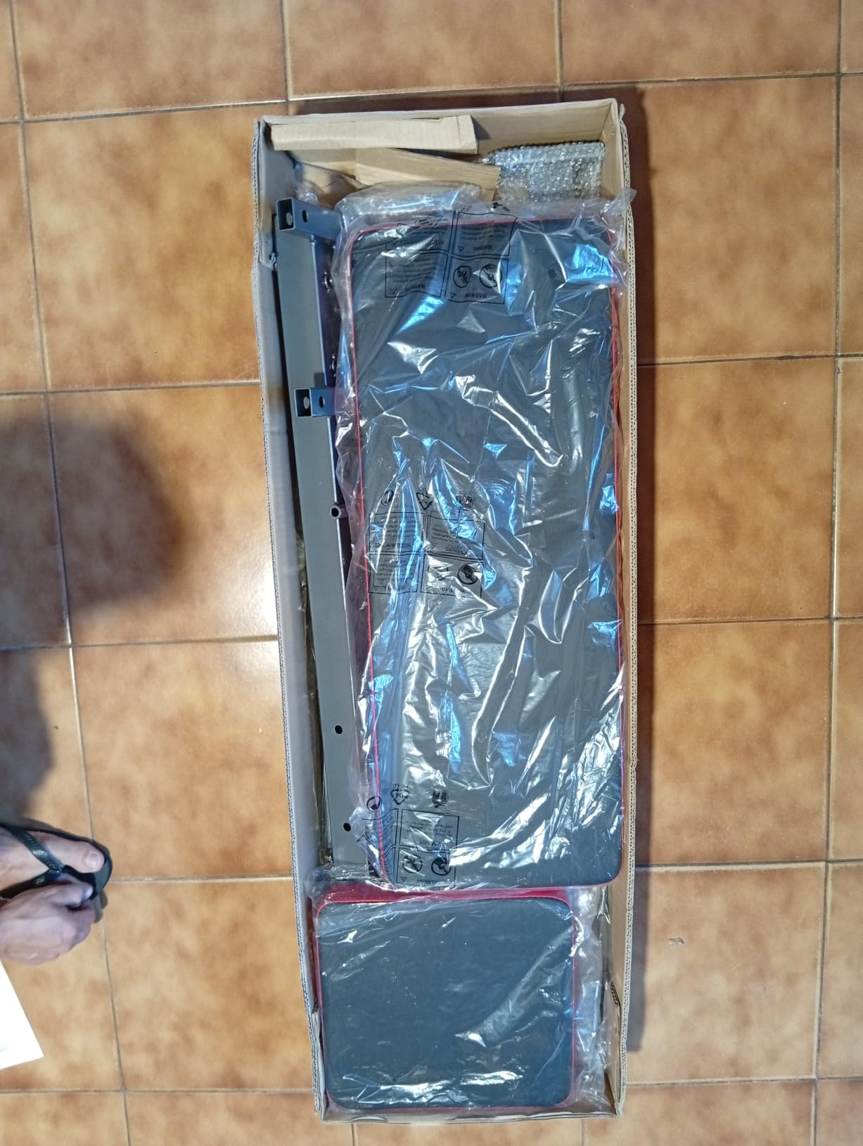 Wiltec Panca pesi 2in1 pieghevole 230 kg con bilanciere