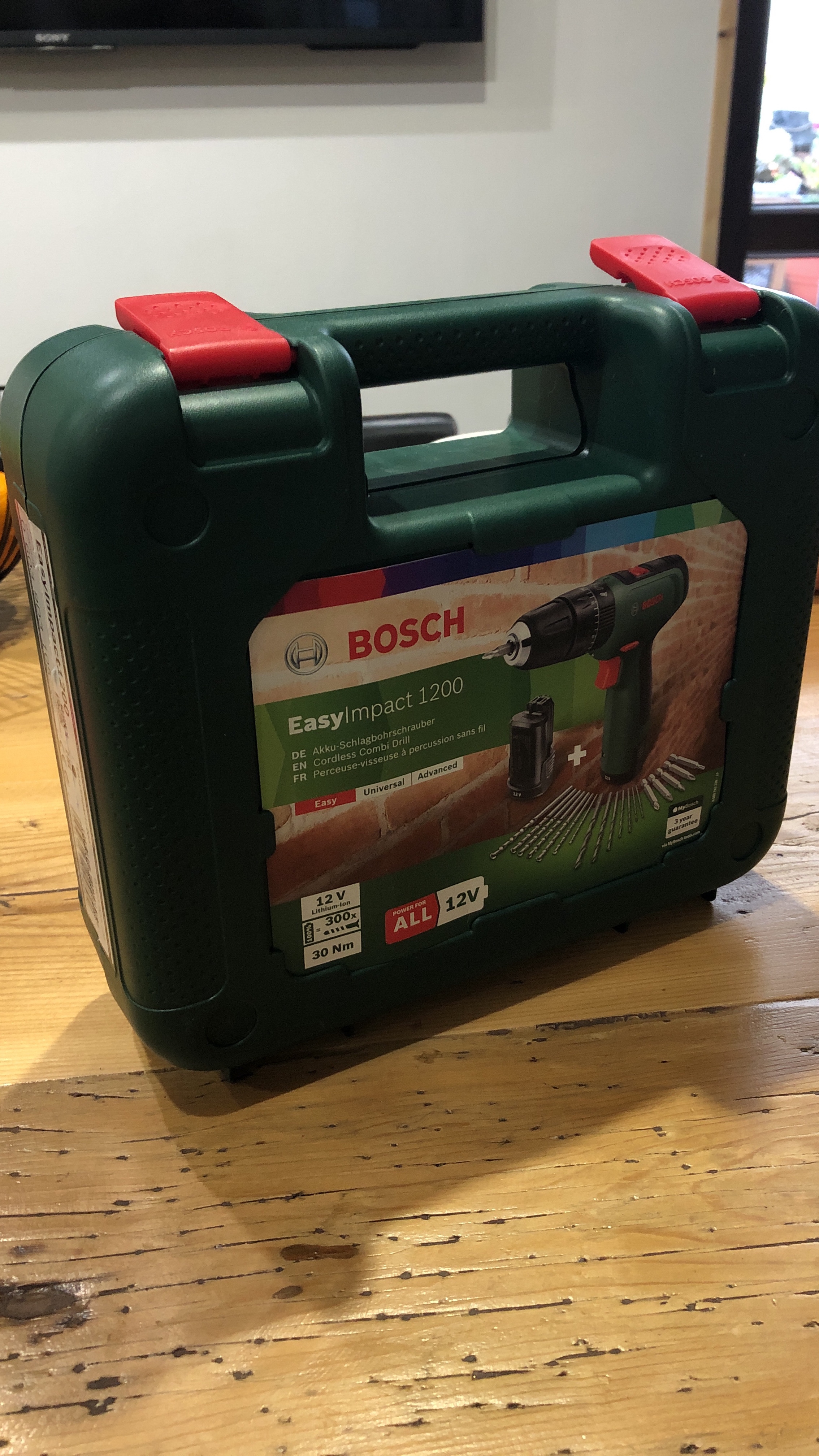 Bosch Easy Trapano Battente 12V Set Premium 2 Batterie percussione