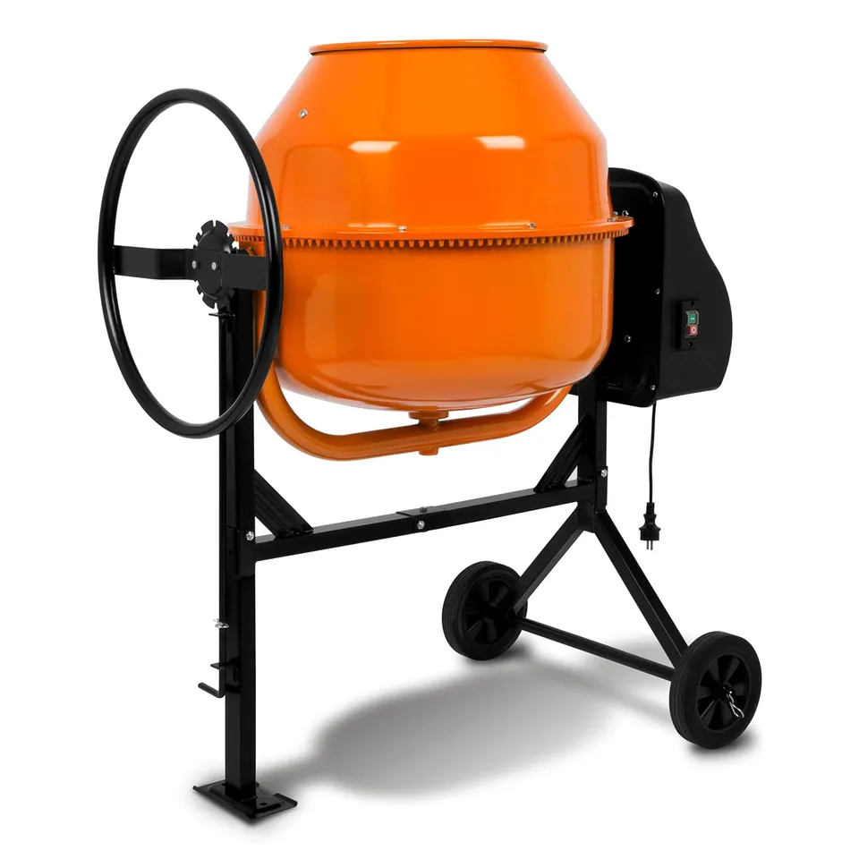 EBERTH Betoniera Elettrica 160 Litri 650W Tamburo Ghisa