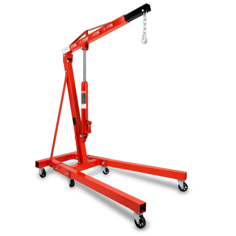 EBERTH Gru Officina Idraulica 2000kg Braccio 1050-1590mm