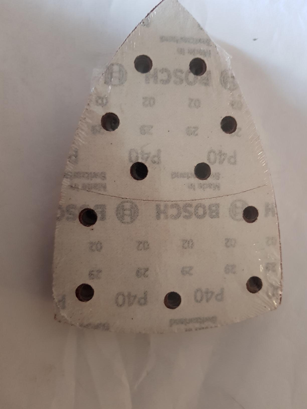 Bosch Set 25 fogli abrasivi 102x62 mm grana mista 11 fori