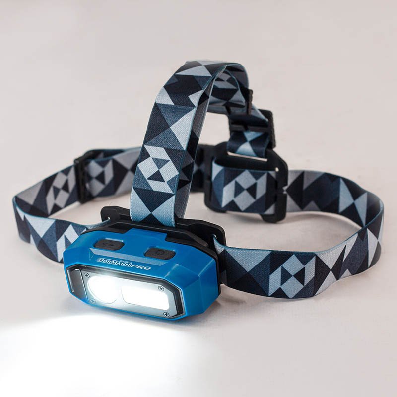 Bormann Pro Lampada Frontale LED Ricaricabile 1000Lm